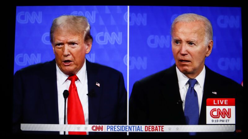 Screenshot of Donald Trump and Joe Biden on the CNN debate | Artem Priakhin/ZUMAPRESS/Newscom