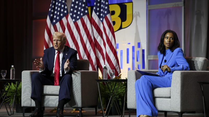 Donald Trump at the annual convention for the National Association of Black Journalists. | Eileen T. Meslar/TNS/Newscom