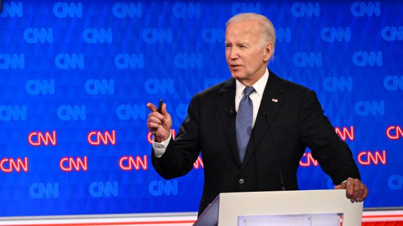 Joe Biden during the 2024 presidential debate | CHINE NOUVELLE/SIPA/Newscom
