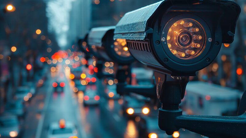 Surveillance cameras watch over a public roadway | Oleksandra Tsvid | Dreamstime.com