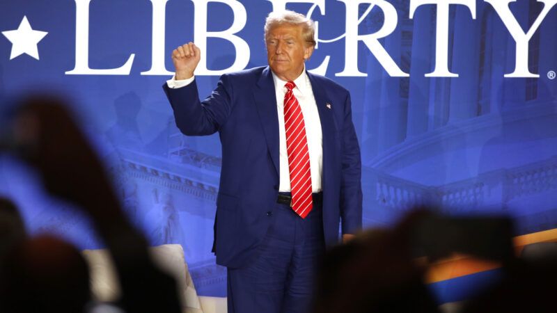 Donald Trump at a Moms for Liberty conference | Mark Alfred/Zuma Press/Newscom