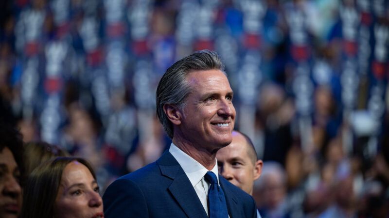 California Gov. Gavin Newsom at the 2024 Democratic National Convention | Annabelle Gordon - CNP/Polaris/Newscom