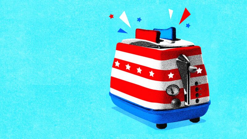 An illustration of a stars and stripes toaster | Illustration: Anton Vierietin/iStock