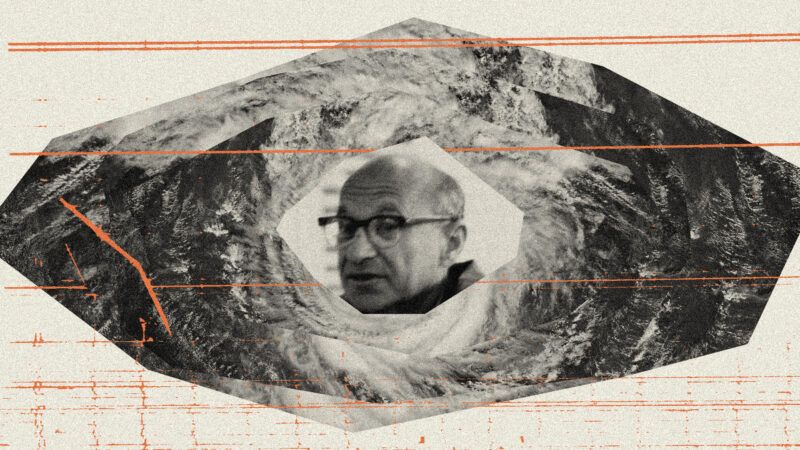 Milton Friedman in the eye of a storm | Illustration: Lex Villena; adapted from Meiselman, Ellen, Yevhenii Tryfonov Dreamstime.com