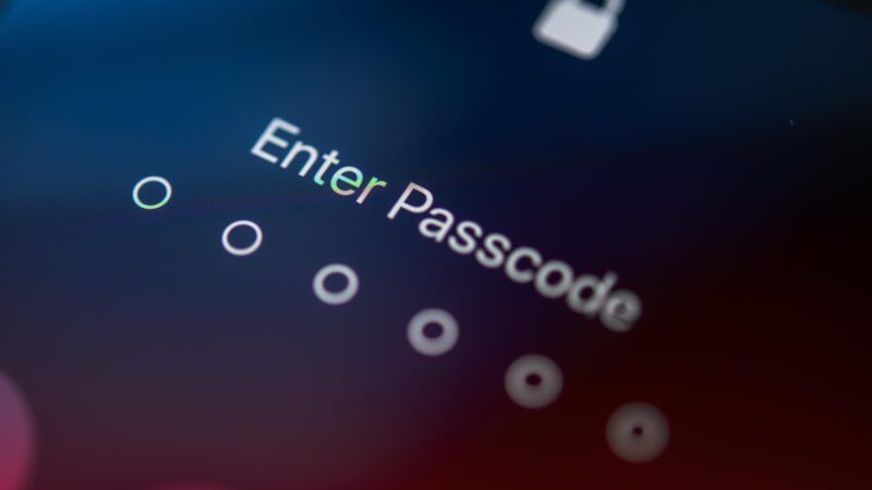 iPhone passcode entry screen | imageBROKER/Valentin Wolf/Newscom