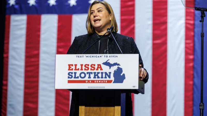 U.S. Rep. Elissa Slotkin, D-Holly, speaks at the Michigan Democratic Party's election night watch party in Detroit on Nov. 5, 2024. | Andrew Roth/ZUMAPRESS/Newscom