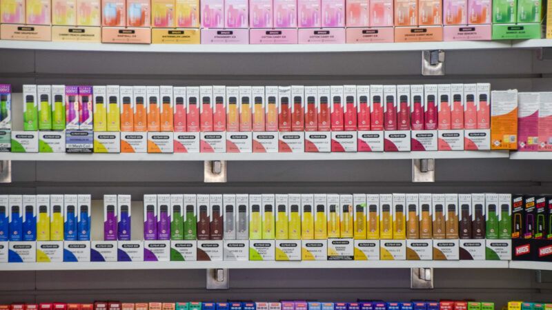 Wall of electronic cigarettes. | 	Vuk Valcic / SOPA Images/Sipa USA/Newscom