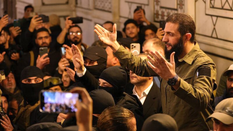 HTS (Hayaat Tahrir Al Sham) leader Ahmed Al-Shara, also known as Abu Mohammad Al-Jolani, delivering a speech inside the Great Umayyad Mosque of Damascus, Syria. | Balkis Press/ZUMAPRESS/Newscom