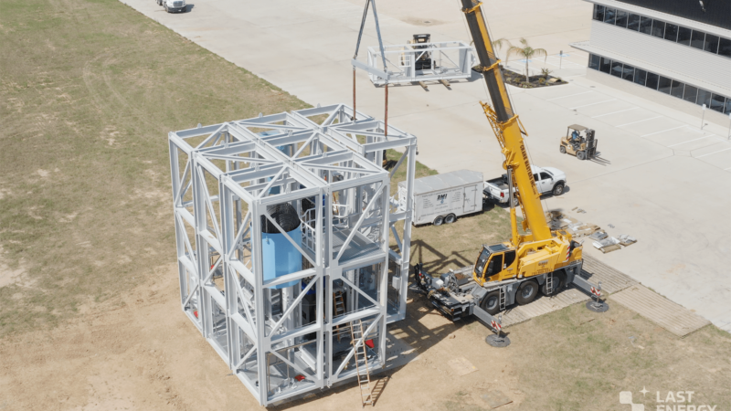 A prototype of Last Energy's modular micro reactor called Nuclear Island under construction | Nuclear Island, Last Energy's reactor prototype. Credit: Last Energy