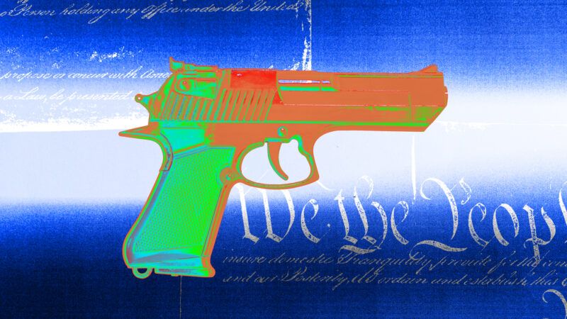 Handgun and the U.S. Constitution | Illustration: Lex Villena; Svetlana Bayanova | Dreamstime.com