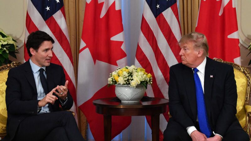 Justin Trudeau and Donald Trump meeting | NICHOLAS KAMM / GDA Photo Service/Newscom