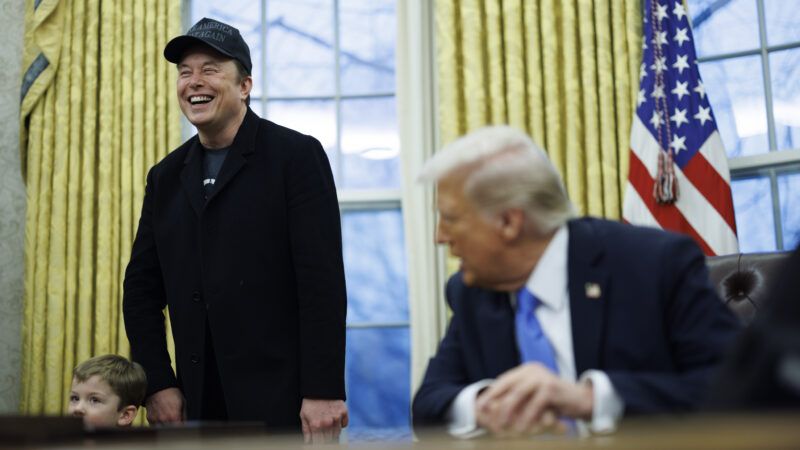 Elon Musk and President Trump in the Oval Office | Aaron Schwartz/CNP / Polaris/Newscom