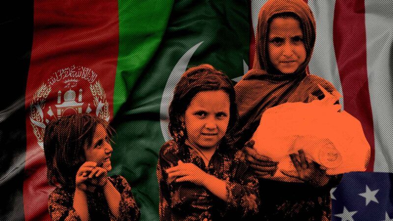Afghan refugees | lllustration: Eddie Marshall | Ruletkka | Dreamstime.com; Source: Aseel