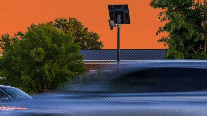 A surveillance camera overlooking a busy street. | Illustration: Eddie Marshall | Kendall Warner | TNS | Newscom | ChatGPT