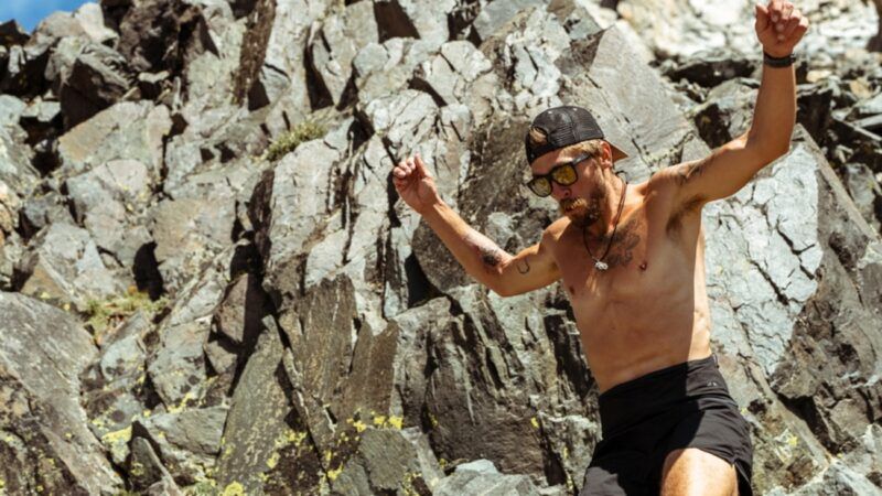 Mountain runner Michelino Sunseri at Grand Teton National Park | Michelino Sunseri/Connor Burkesmith/Instagram