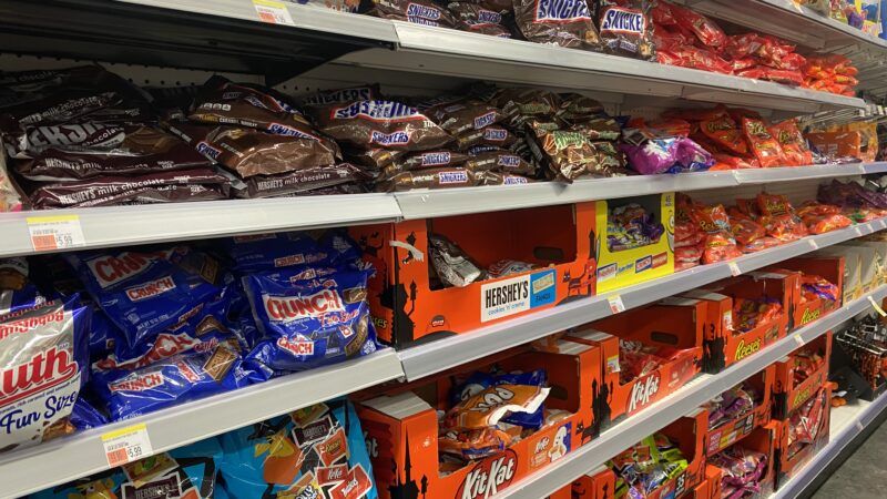 An aisle of candy bars at a grocery store An aisle of candy bars at a grocery store | Lindsey Nicholson/UCG/Universal Images Group/Newscom