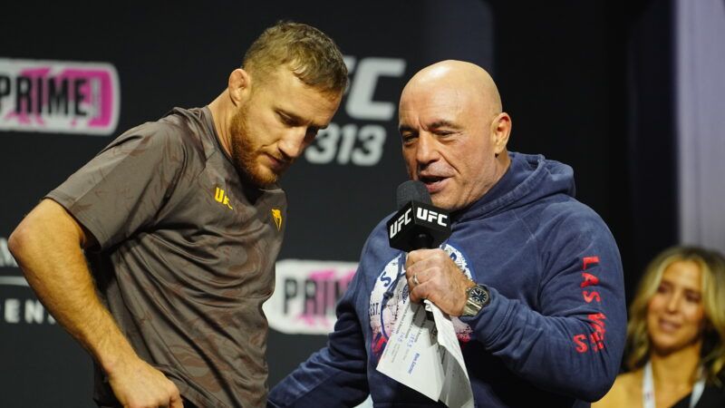 Joe Rogan before a UFC fight | Louis Grasse/ZUMAPRESS/Newscom