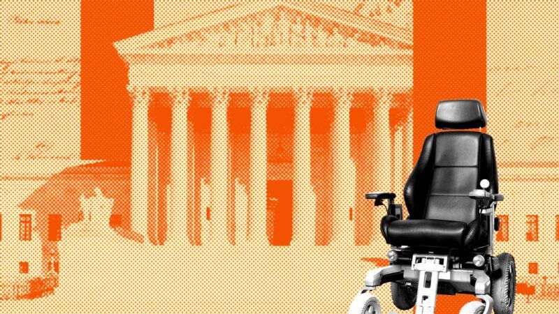 Wheelchair in front of the Supreme Court | Illustration: Eddie Marshall | Adam Parent | Jevgeni Mironov | Dreamstime.com