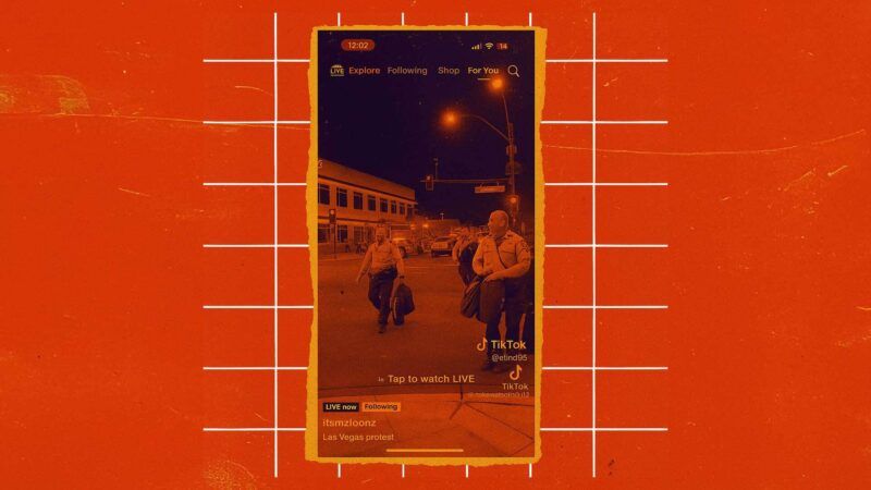 illustration of tiktok video of arrest | Eddie Marshall | ChatGPT | TikTok