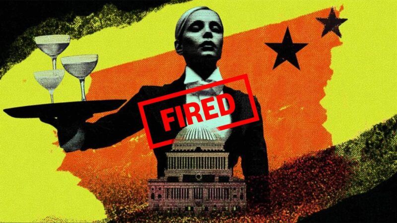 Illustration of a server getting fired | Illustration: Eddie Marshall | Midjourney