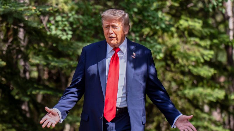 President Donald Trump at the G7 summit | Michael Kappeler/Pool/IMAGO/dts/Nachrichtenagentur/Newscom