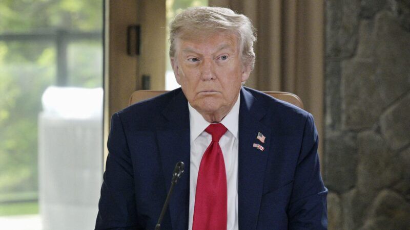 President Donald Trump at the G7 summit | Kyodo/Newscom