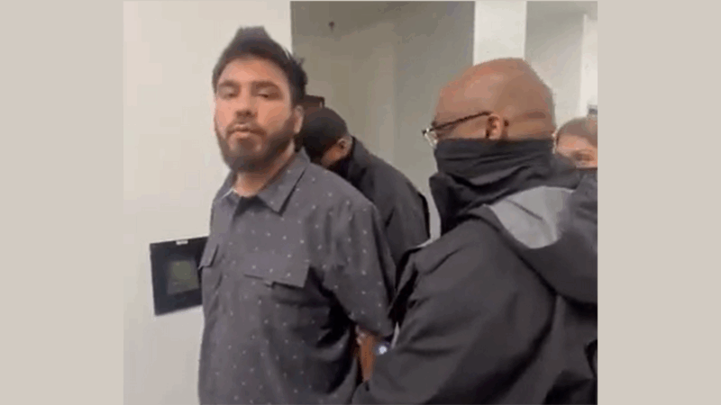 Sayed Naser is arrested by masked ICE agents | @AfghanEvac