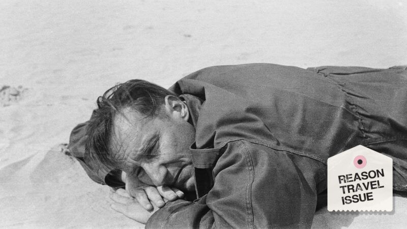 book2 | Photo: William Burroughs resting on beach; Allen Ginsberg/Corbis/Getty