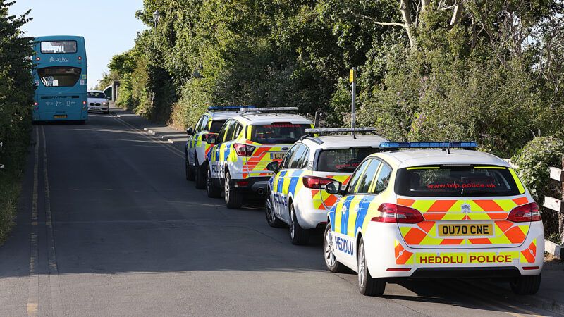 Police cars in Wales, 2022. | Ian Cooper/Mirrorpix/Newscom