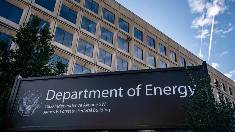 The sign on a Department of Energy building | BONNIE CASH/UPI/Newscom
