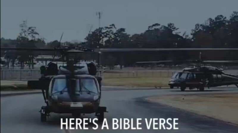a still from a Bible-quoting DHS video | DHS