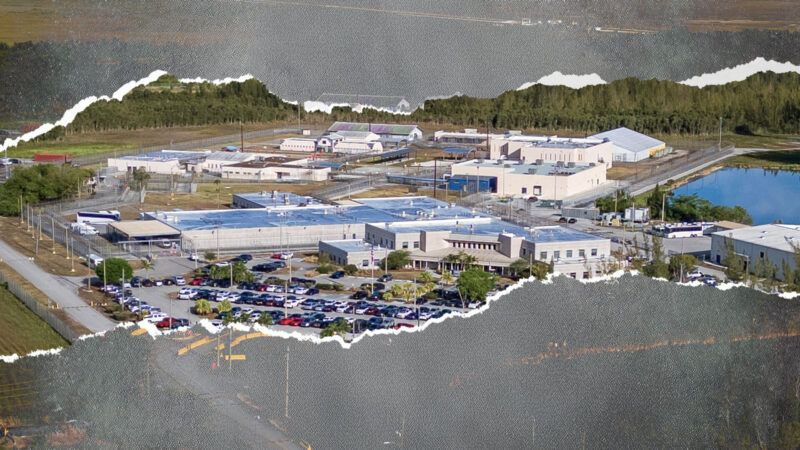 aerial view of Krome Detention Center | Illustration: Eddie Marshall | Miami Herald/TNS/Newscom