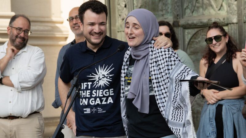 Mahmoud Khalil in Manhattan after his release from federal custody | Derek French/Zuma Press/Newscom
