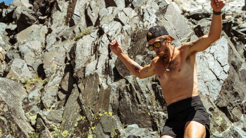Mountain runner Michelino Sunseri during his Grand Teton climb | Connor Burkesmith