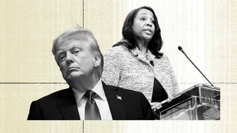 Black and white photos of Trump and Lisa Cook against a beige background | Illustration: Eddie Marshall | Aaron Schwartz | Pool via CNP | picture alliance | Consolidated News Photos | Newscom | Brookings Institution