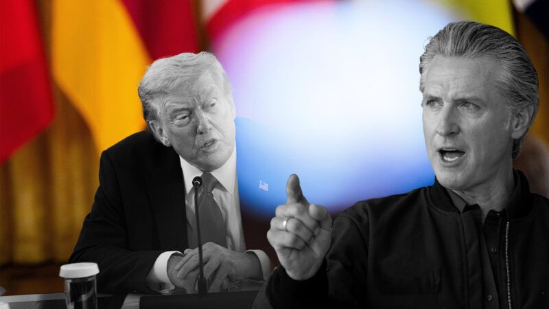 Donald Trump and Gavin Newsom | Illustration: Eddie Marshall | PAUL KITAGAKI JR. | ZUMAPRESS | CNP | AdMedia | SIPA | Newscom