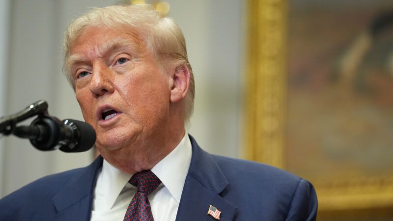 President Donald Trump during a signing ceremony at the White House | Sipa USA/Newscom