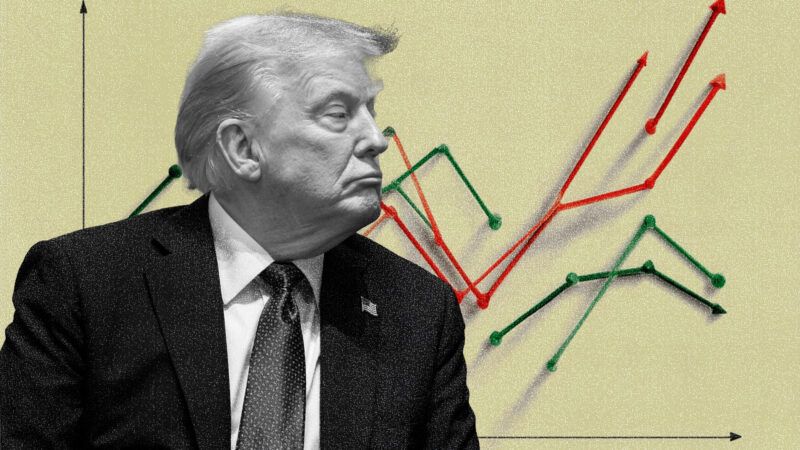 Trump in front of a polling chart | Illustration: Eddie Marshall | CNP | AdMedia | Newscom | Midjourney