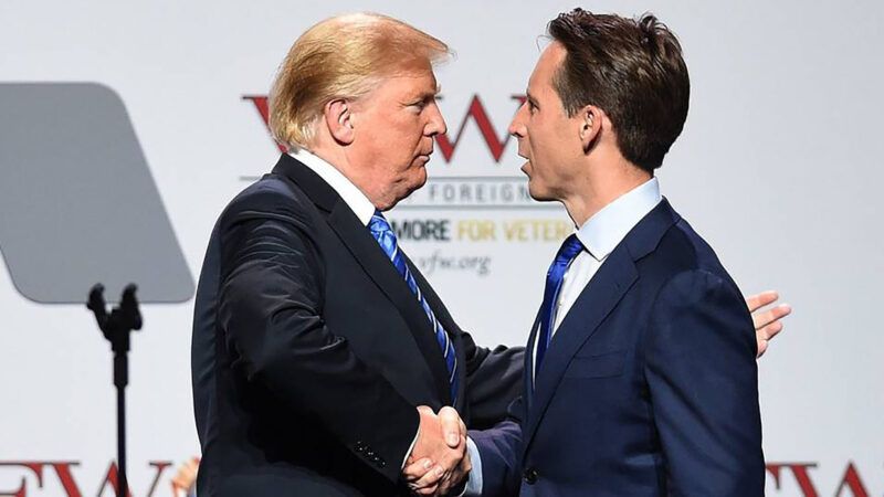 President Donald Trump and Senator Josh Hawley (R–Mo.) |  Tammy Ljungblad/TNS/Newscom