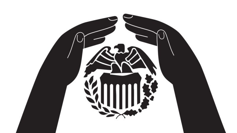 An illustration of two hands shielding the Federal Reserve seal An illustration of two hands shielding the Federal Reserve seal | Illustration: iStock, Wikimedia