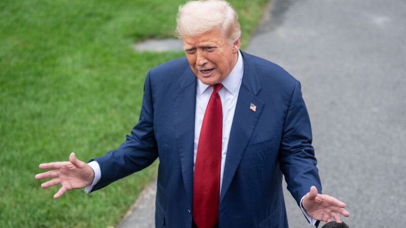 President Donald Trump speaks to the media at the White House | Hu Yousong / Xinhua News Agency/Newscom