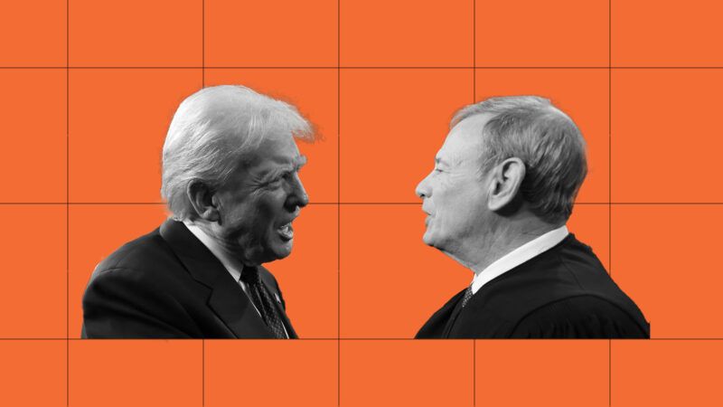 President Trump and Chief Justice John Roberts | Illustration: Eddie Marshall | CNP | AdMedia | SIPA |Newscom