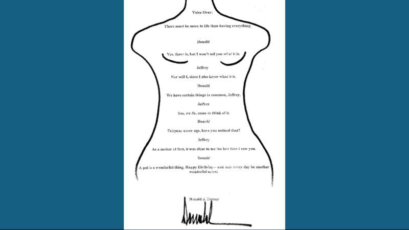 The birthday letter that President Donald Trump reportedly wrote for Jeffrey Epstein | House Oversight Committee