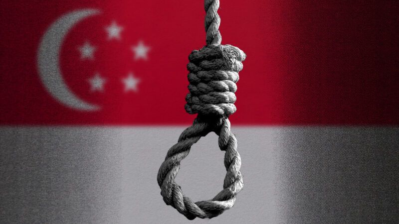 An illustration of a noose and the Singaporean flag | Illustration: Eddie Marshall | Nikol85