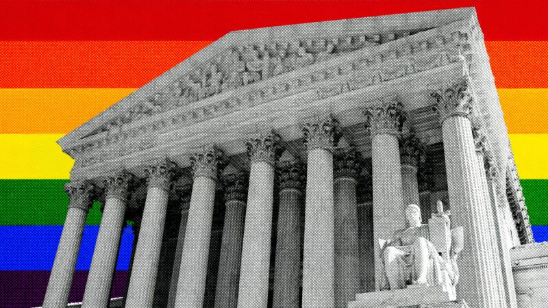 Supreme Court with a rainbow flag background | Illustration: Eddie Marshall | Gerald Mothes | Dreamstime.com | Midjourney