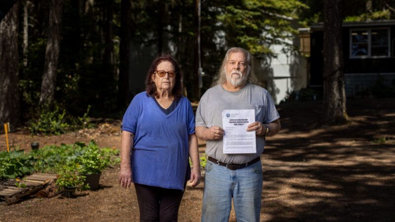 Corinne and Doug Thomas on their property Corinne and Doug Thomas on their property | Institute for Justice