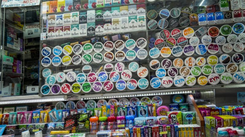 Cigarettes, Zyn and other brands of nicotine pouches | Richard B. Levine/Newscom
