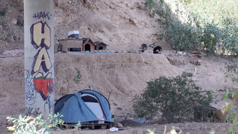 Homeless encampment Homeless encampment |  Abaca Press/Europa Press/Abaca/Sipa USA/Newscom