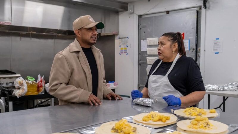 A man and a woman stand in a professional kitchen | Photo: Alejandro Flores-Muñoz; Eli Imadali for The Wall Street Journal