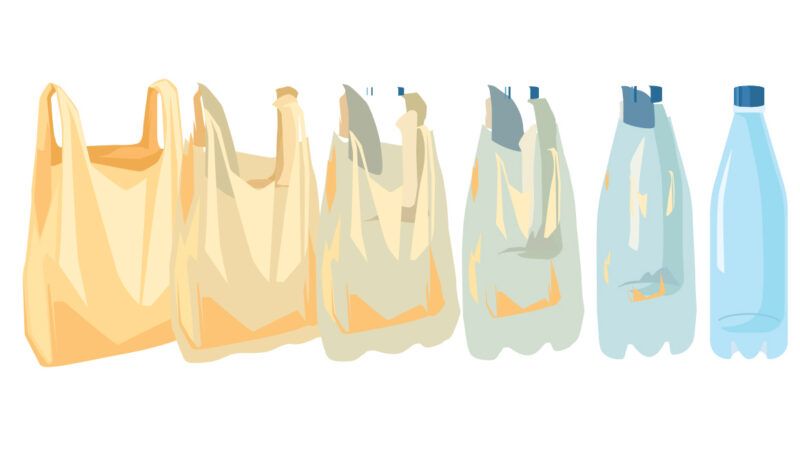 An illustration of plastic bags | Illustration: Joanna Andreasson; Source images: iStock